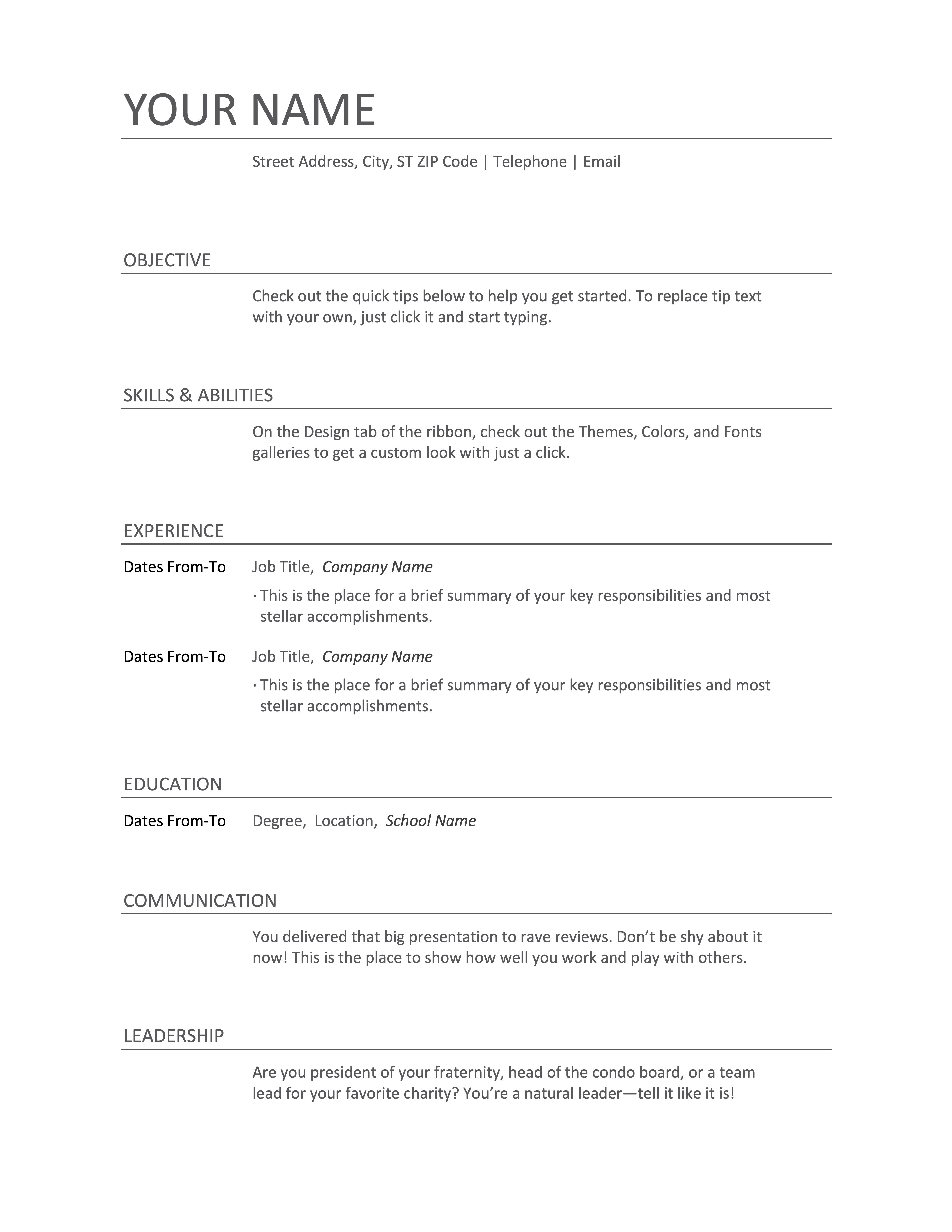 resume format in word download pdf 3 resume format in word download pdf 1